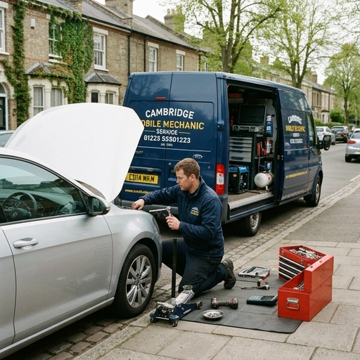 Mobile mechanic tools and service vehicle ready for on-site car repairs